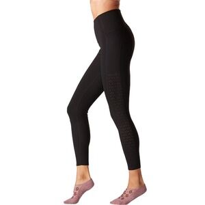 Tavi‎ Noir High Waisted Eyelet Detail Black Leggings Athletic Workout Gym Medium
